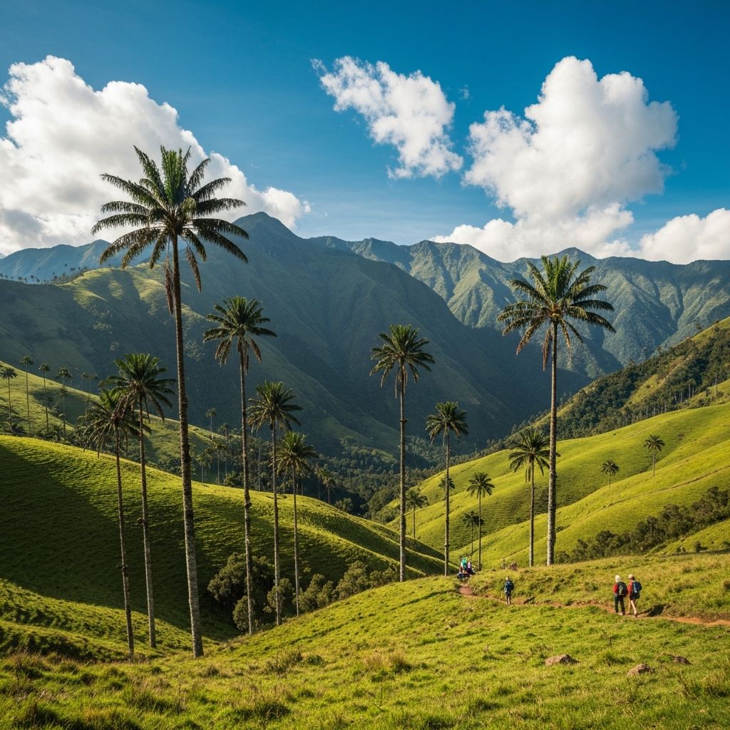 Valle del Cocora, Colombia - Paisaje con palmas de cera